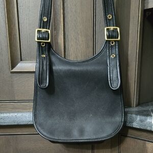 Coach Black Leather Crossbody Bag